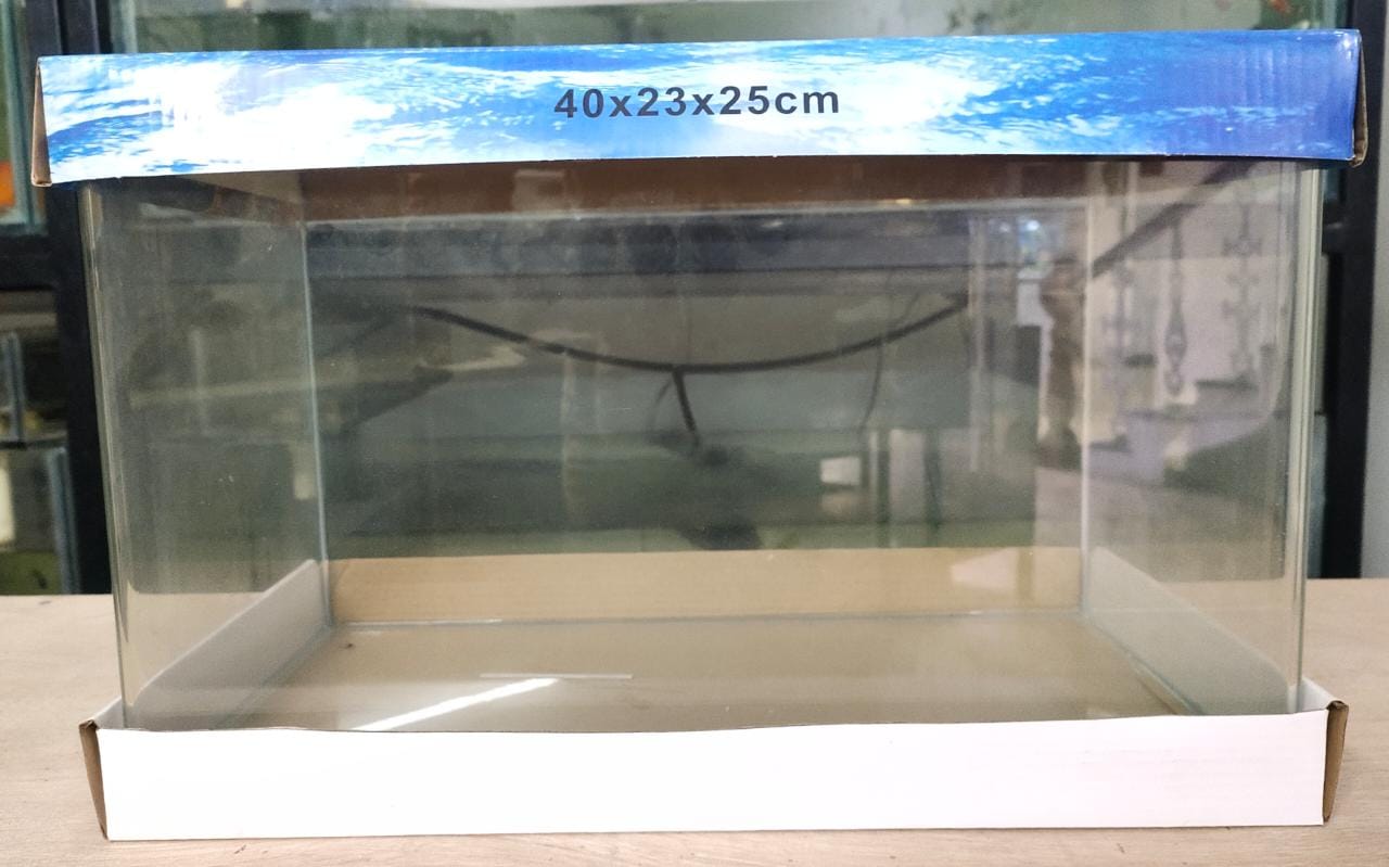Curved Glass Aquarium Tank - 40 cm (40 x 23 x 25)