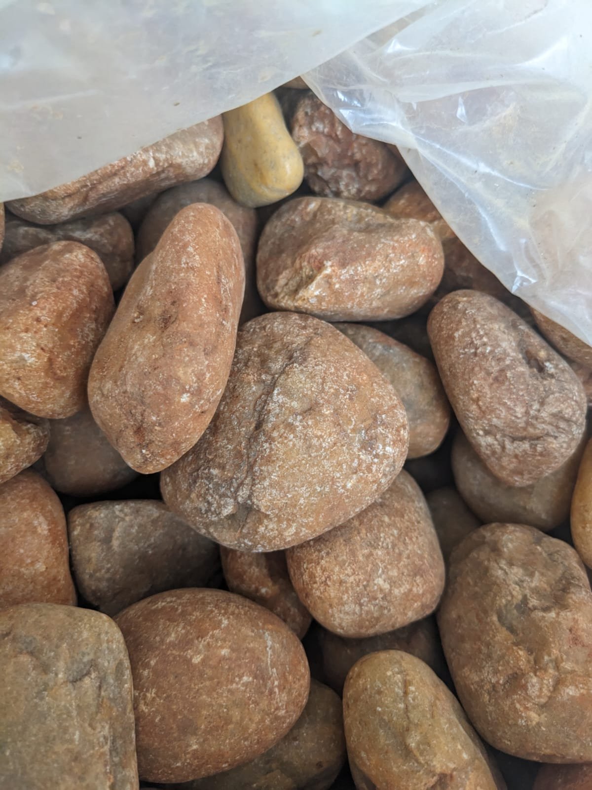 Big brown pebbles
