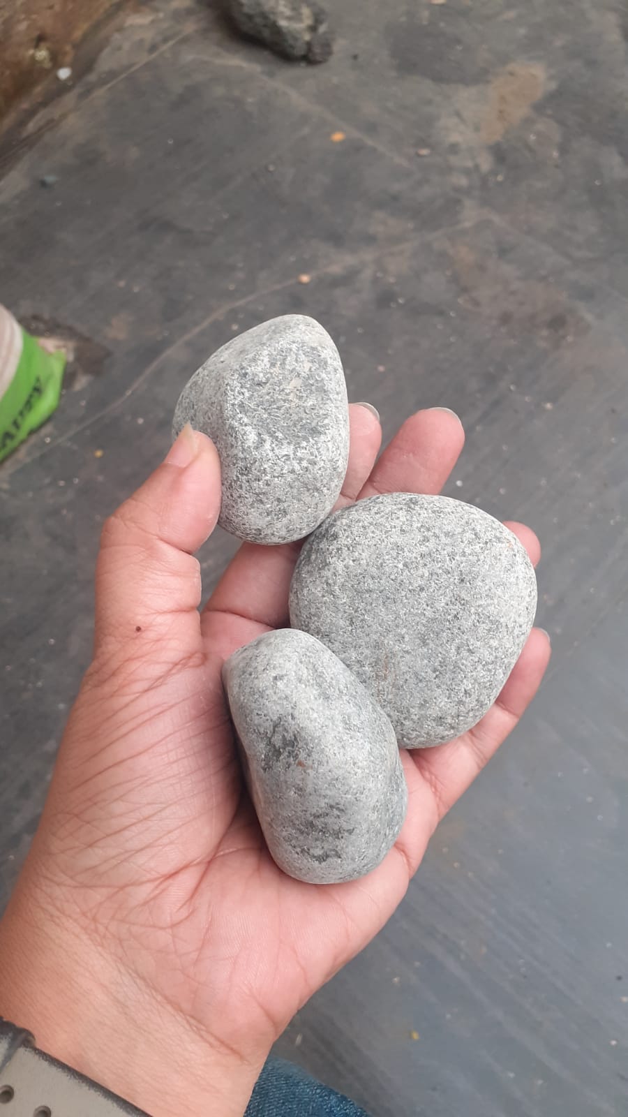 small rough pebbles