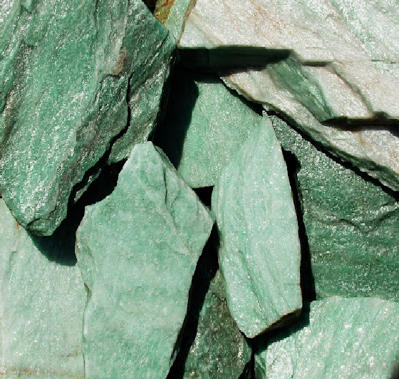 green rock