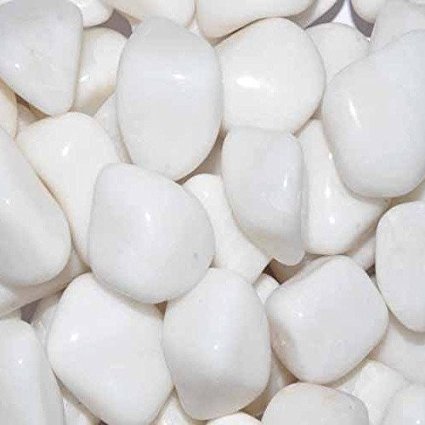 White Polished Pebbles small/ Kg
