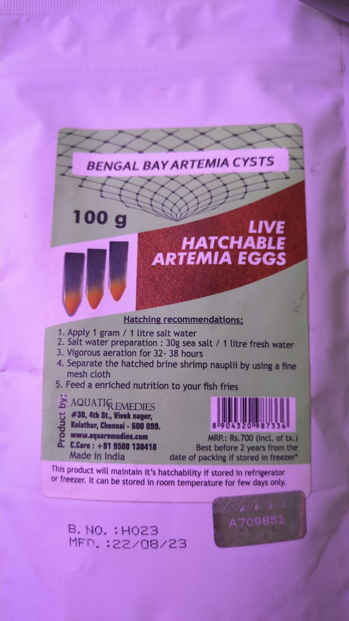 Bengal Bay 100g (0.22 oz) Artemia Cysts