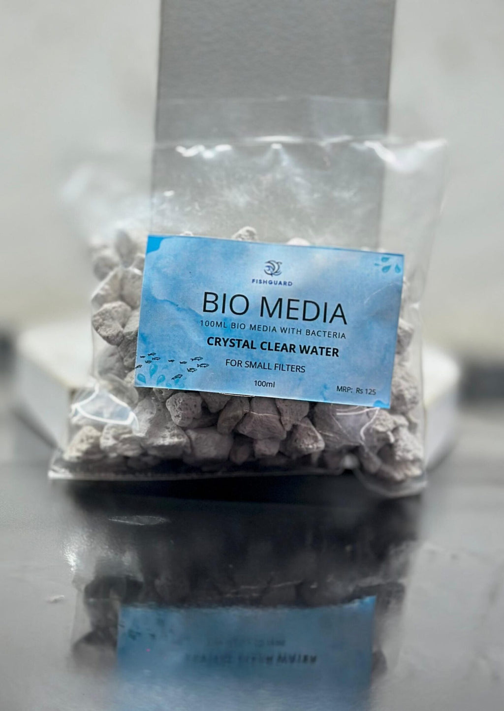 Biomedia Container Bio Media - 100ml Bio media with Bacteria – Splashy Fin Aquarium Bengaluru