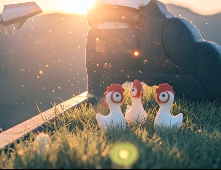 3D Chicken/Hen - Pack of 3