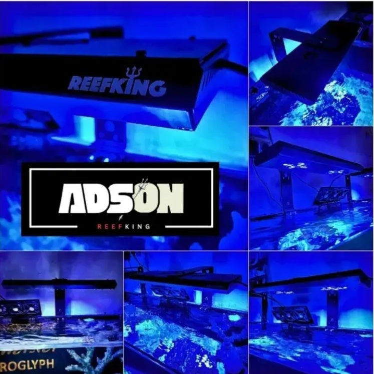 Reefking ADSON Marine Dense Reef Light with IOT Control Advanced Optics Deep & Royal Blue 10k White UV Red & Green Leds