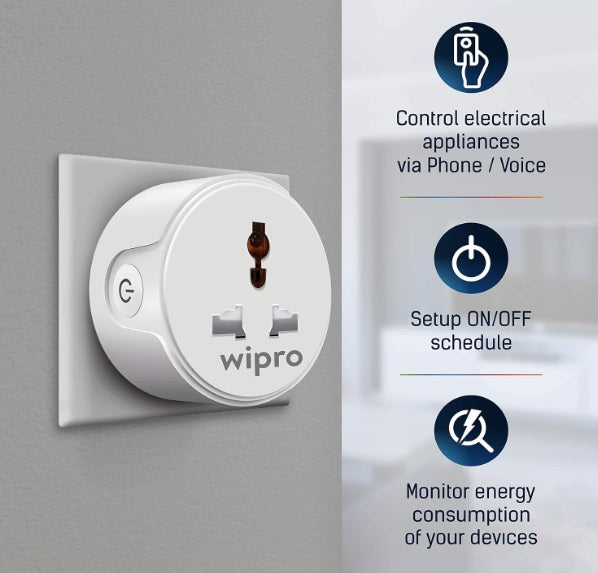 Wipro Smart Plug 10A - Single