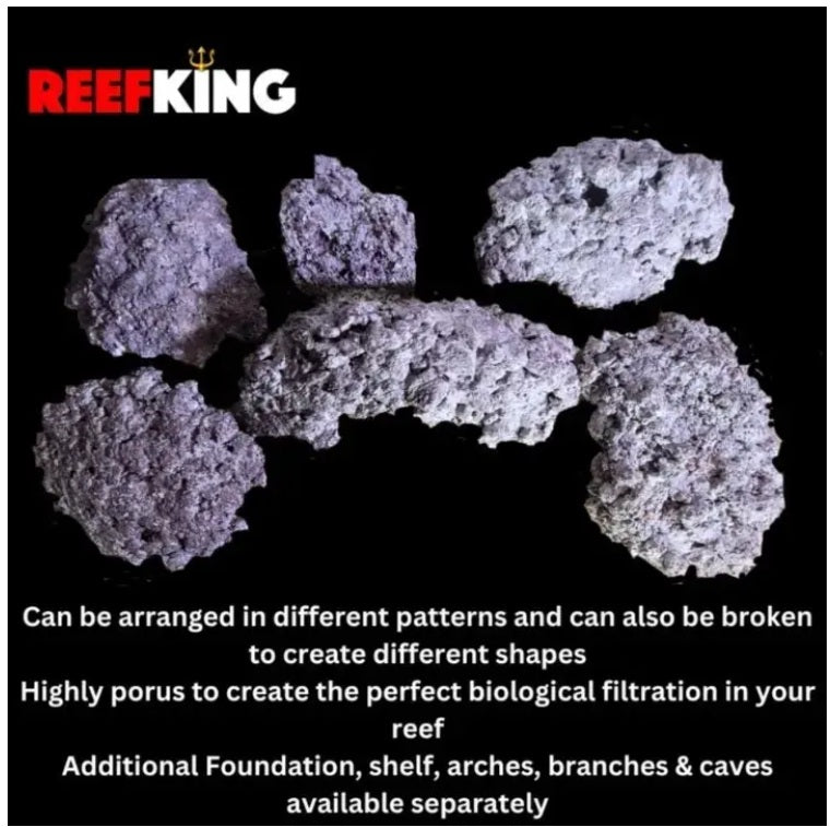 Reefking ARGOROCKS 11.5 KG Box Marine & Reef Rocks Nature identical Reefsafe Rocks for marine and reef aquarium