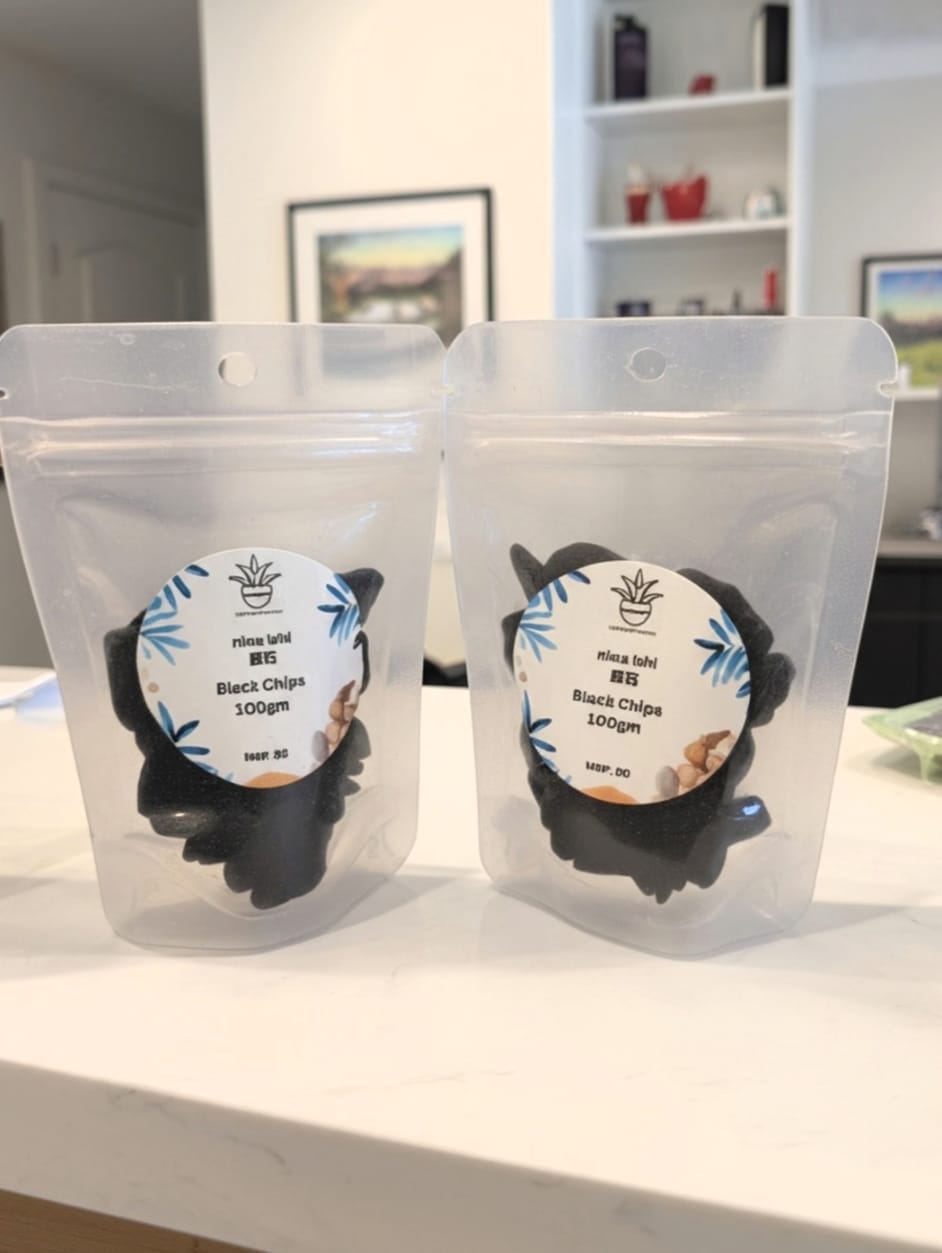 Niwa-ishi (庭石) series : Black Chips – 100 gm