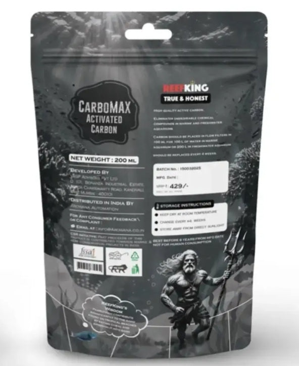 Reefking CarboMax Premium Energized Activated Carbon 200ml