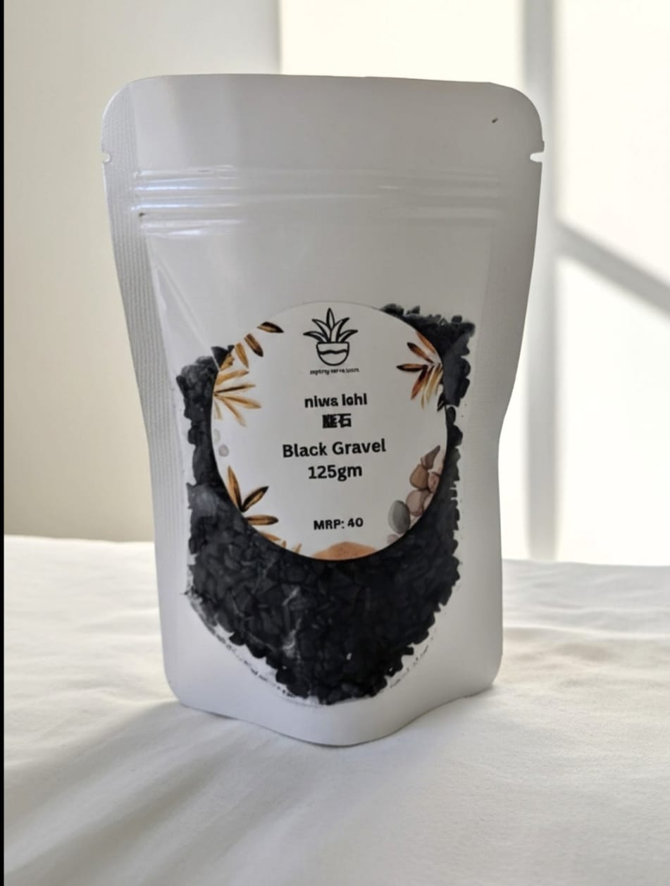Niwa-ishi (庭石) series : Black Gravel - 125gm