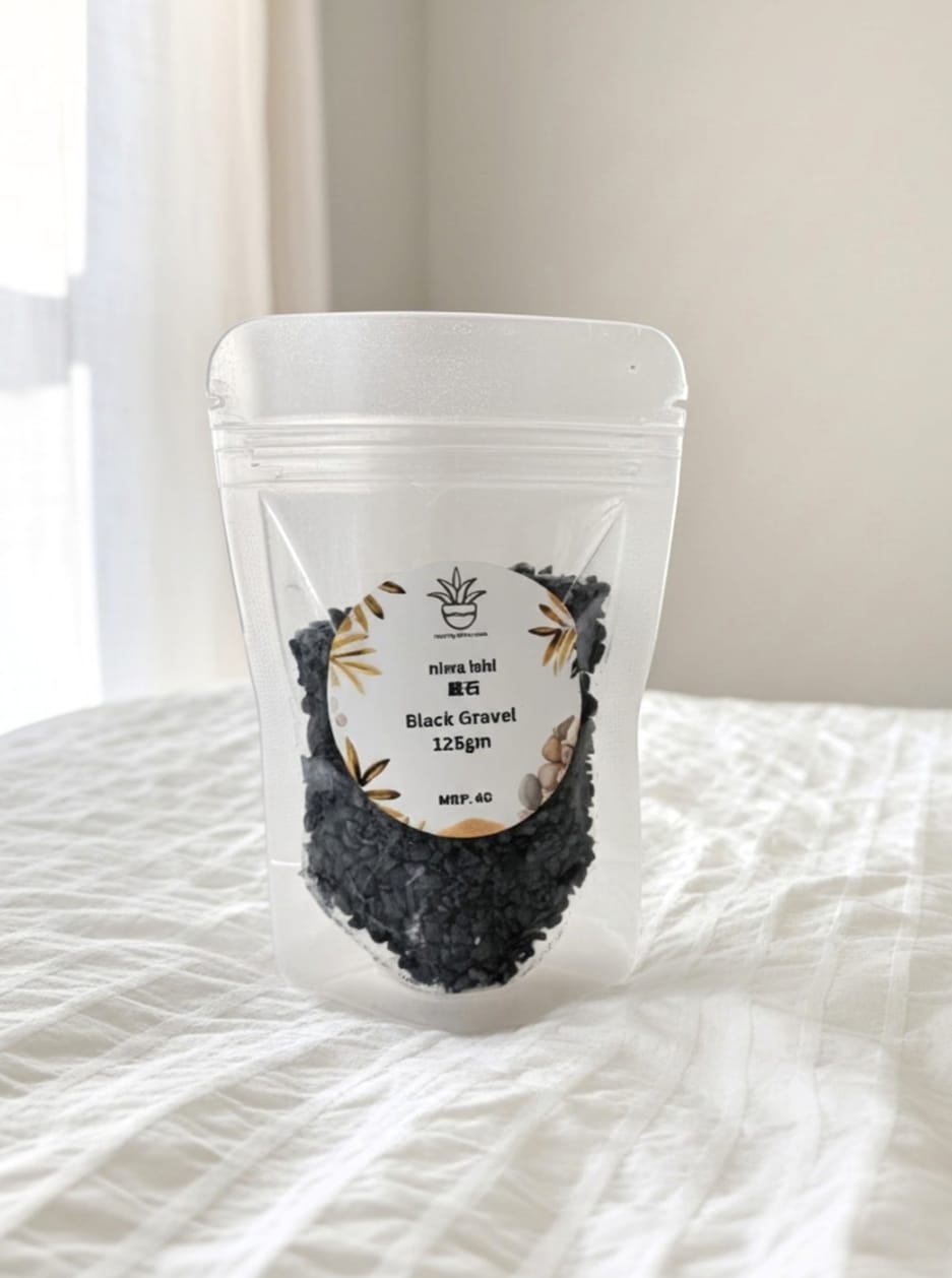 Niwa-ishi (庭石) series : Black Gravel - 125gm
