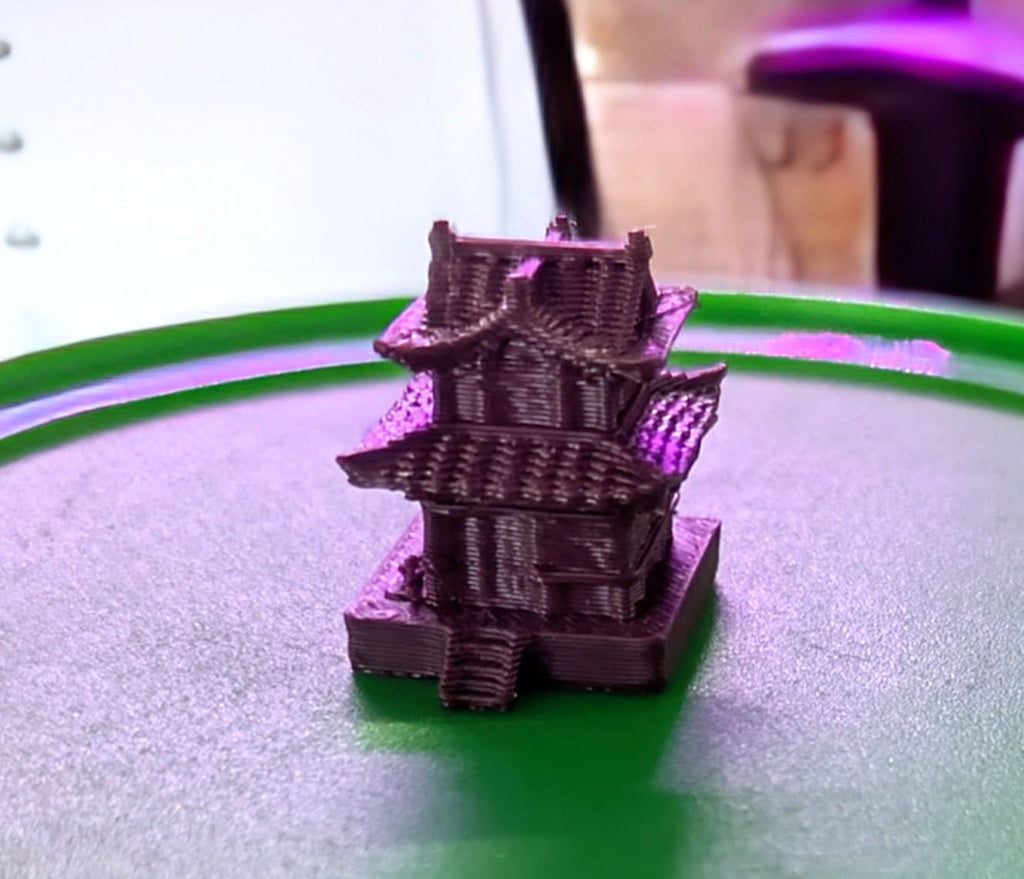 Micro Japanese-Style House Miniature - Grey/Brown/White