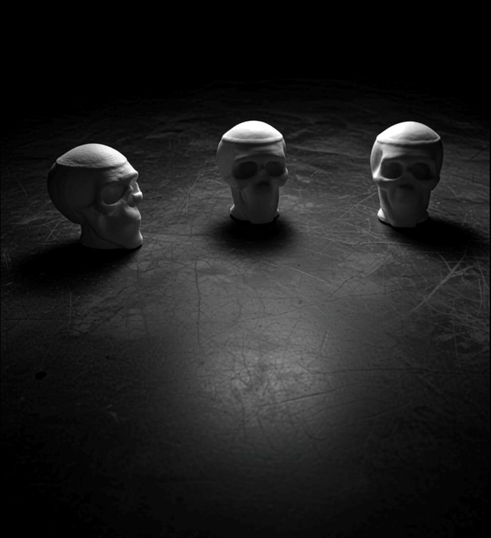 3D Micro Human Skull - Single