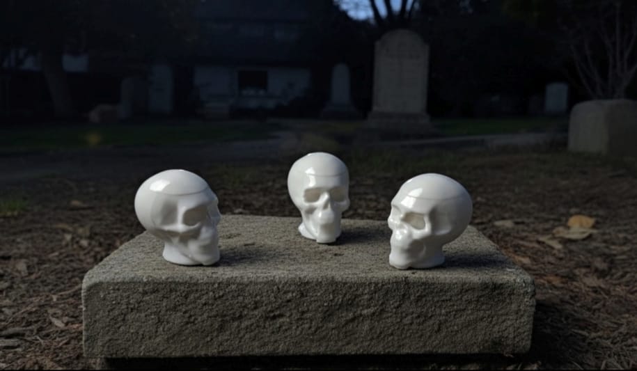 3D Micro Human Skull - Single