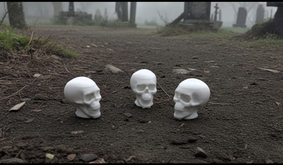 3D Micro Human Skull - Single