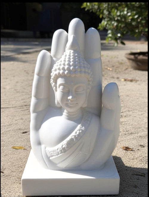 3D Palm Buddha Big - Single (White)