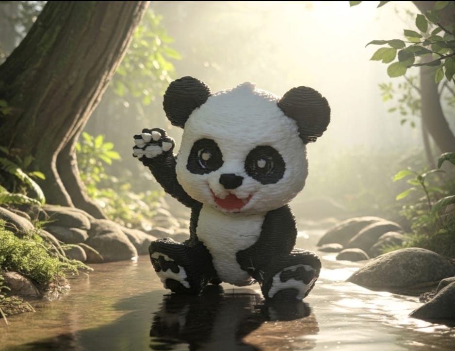 3D Baby Panda - Single
