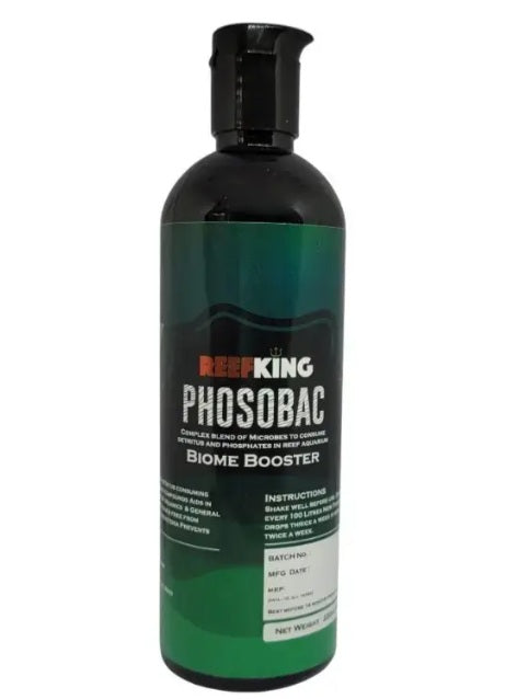 Reefking Phosobac Phosphate consuming marine bacteria blend to clean detritis and reduce phosphates reef safe