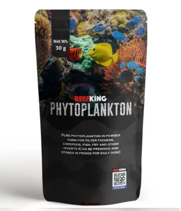 Reefking Phytoplankton Powder for inducing copepods feeding filter feeders corals anemones and young fish